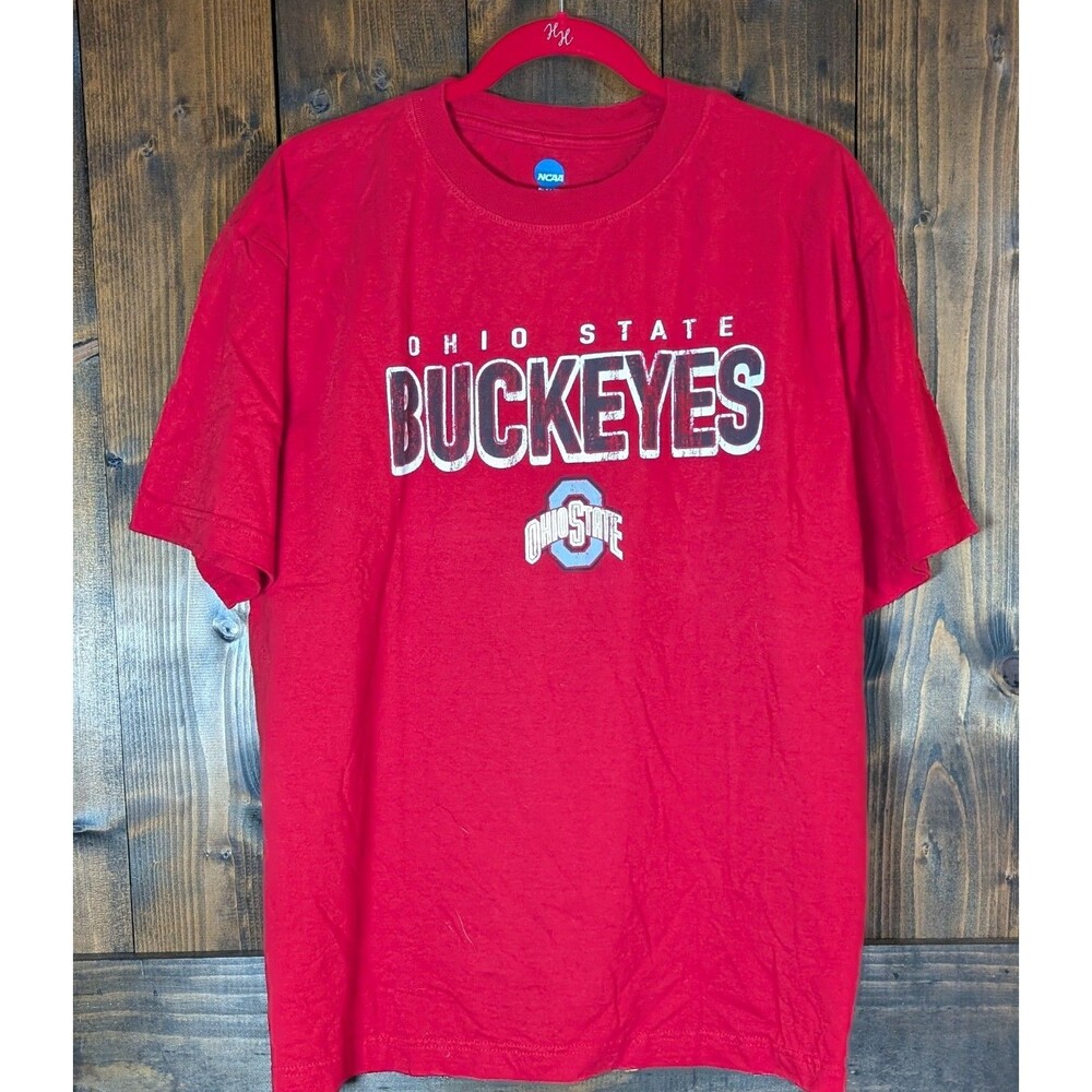NCAA Ohio State Buckeyes T Shirt Mens Large Red Graphic Tee College Football